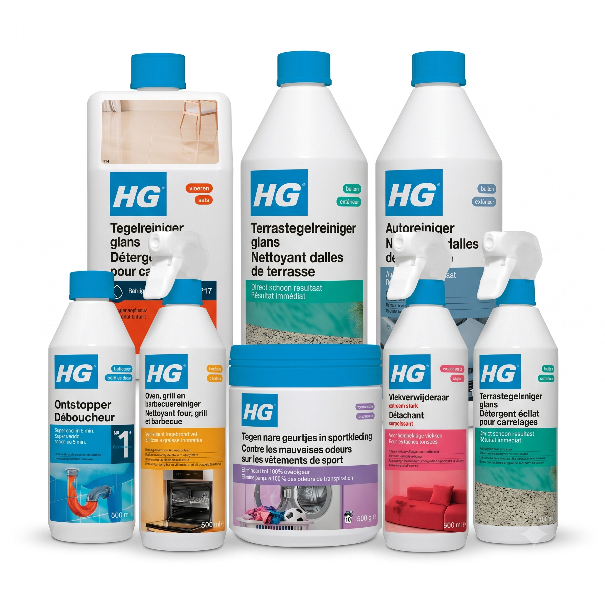 Een luxe HG-schoonmaakpakket